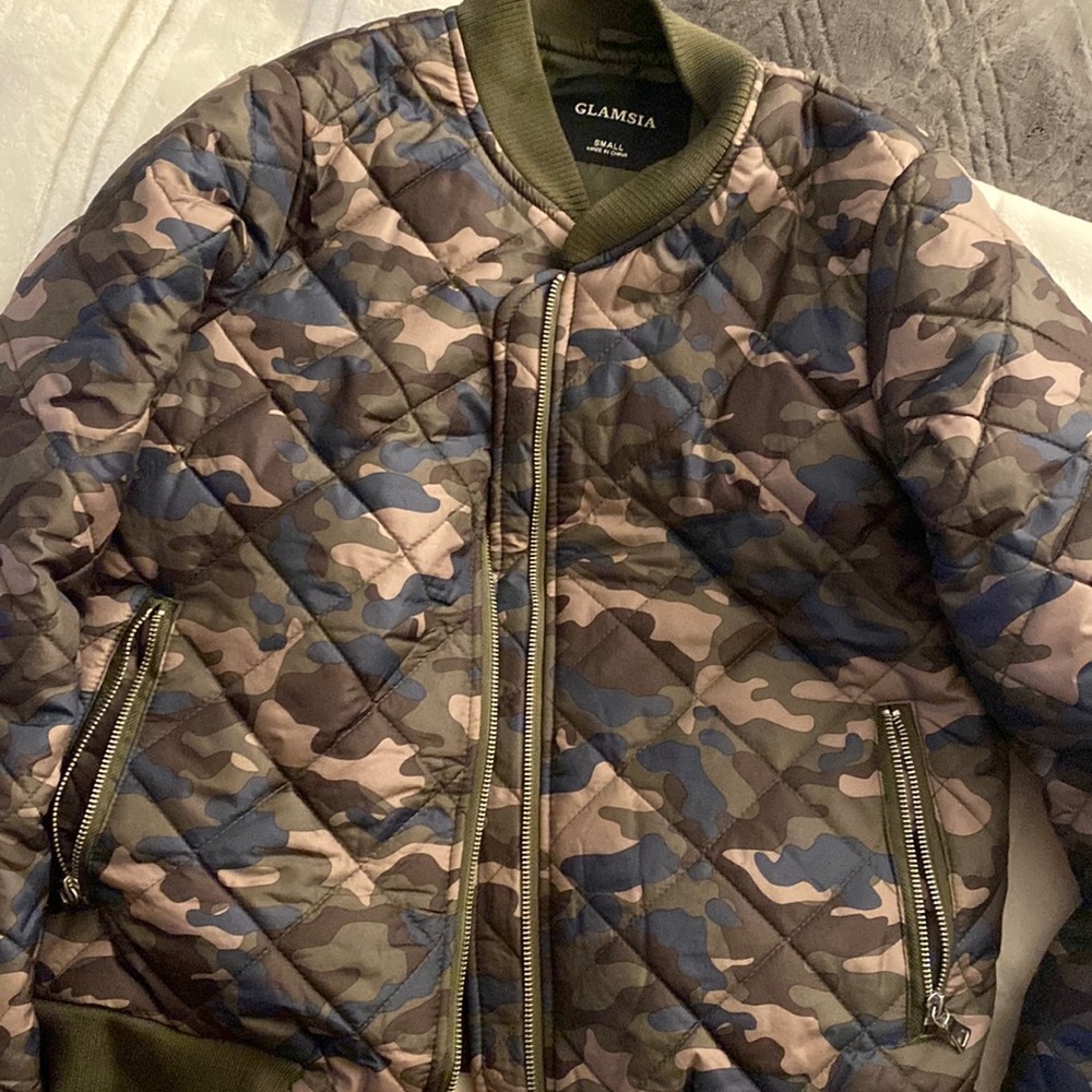 Woman’s camo print jacket
